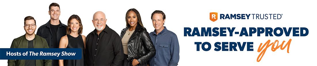Homepage - Ramsey Trusted Banner With Hosts of the Ramsey Show